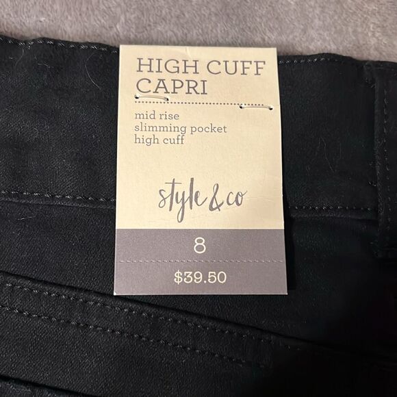 Style & Co Black Capri Pant - Picture 3 of 7
